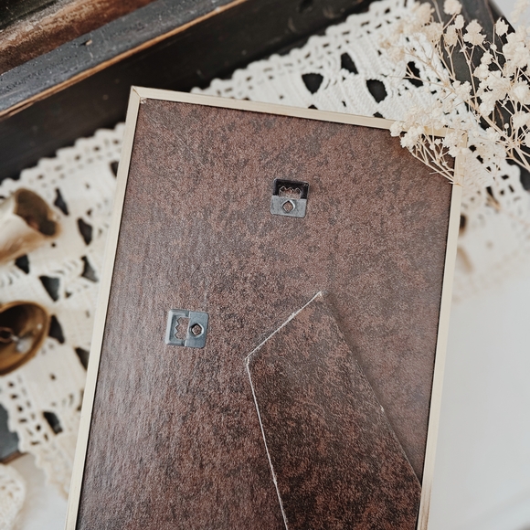 Vintage Shadow Box Rock Floral Wall Art with Blue, Pink, Navy, Green, Ivory - Picture 5 of 5